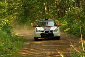 Jason Cook / Maggie Tu Subaru WRX on SS17, Anchor-Mattson II.