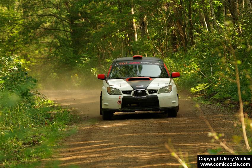 Jason Cook / Maggie Tu Subaru WRX on SS17, Anchor-Mattson II.