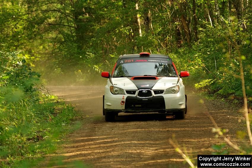 Jason Cook / Maggie Tu Subaru WRX on SS17, Anchor-Mattson II.