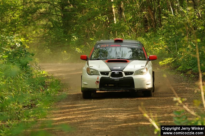 Jason Cook / Maggie Tu Subaru WRX on SS17, Anchor-Mattson II.