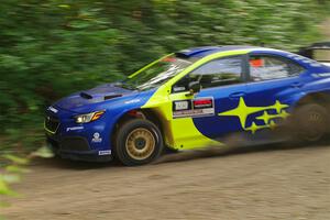 Travis Pastrana / Rhianon Gelsomino Subaru WRX ARA24 on SS18, Otterkill III.