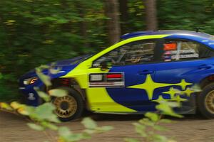 Travis Pastrana / Rhianon Gelsomino Subaru WRX ARA24 on SS18, Otterkill III.