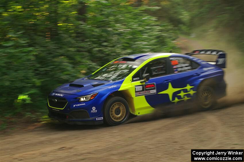 Travis Pastrana / Rhianon Gelsomino Subaru WRX ARA24 on SS18, Otterkill III.