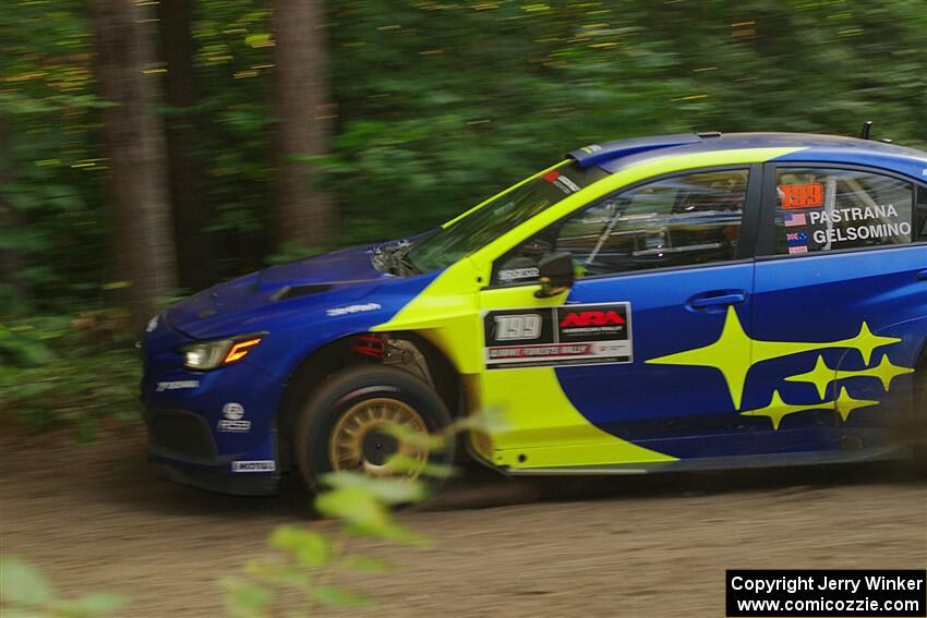 Travis Pastrana / Rhianon Gelsomino Subaru WRX ARA24 on SS18, Otterkill III.