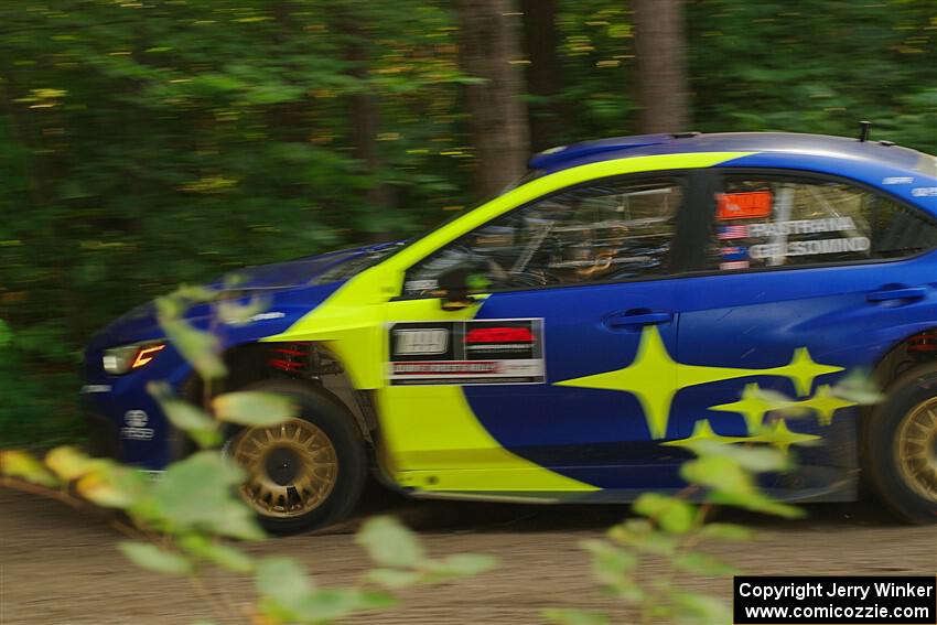 Travis Pastrana / Rhianon Gelsomino Subaru WRX ARA24 on SS18, Otterkill III.