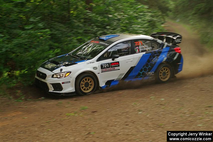 Conner Martell / Alex Gelsomino Subaru WRX STi on SS18, Otterkill III.