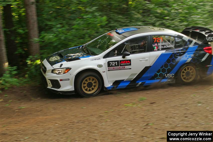 Conner Martell / Alex Gelsomino Subaru WRX STi on SS18, Otterkill III.