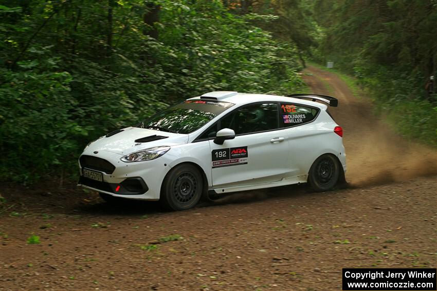 Javier Olivares / K.J. Miller Ford Fiesta Rally3 on SS18, Otterkill III.