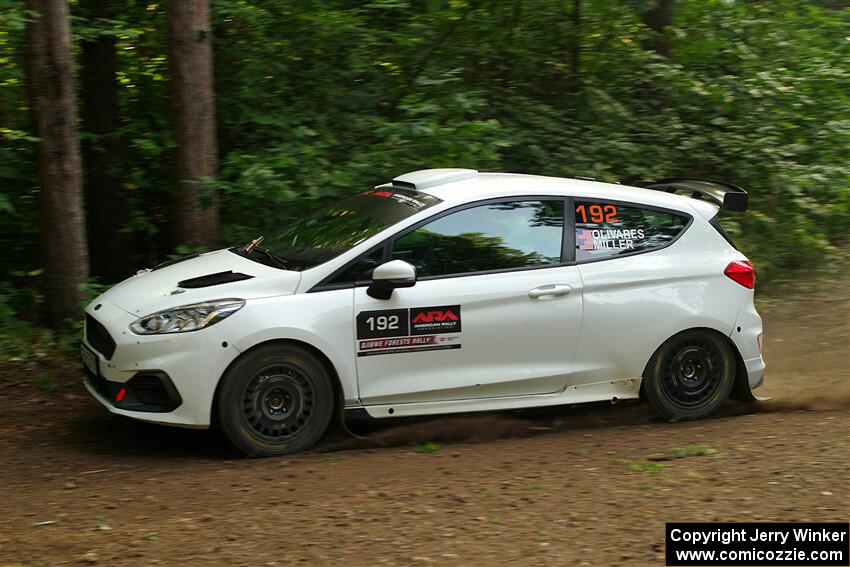 Javier Olivares / K.J. Miller Ford Fiesta Rally3 on SS18, Otterkill III.