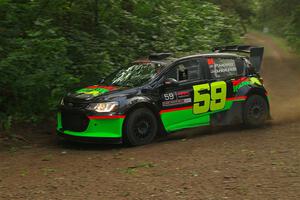 Pat Moro / Ole Holter Chevy Sonic LS on SS18, Otterkill III.