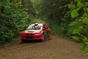 George Plsek / Danny Persein Mitsubishi Lancer WRC on SS18, Otterkill III.