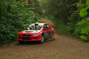 George Plsek / Danny Persein Mitsubishi Lancer WRC on SS18, Otterkill III.