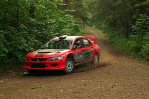 George Plsek / Danny Persein Mitsubishi Lancer WRC on SS18, Otterkill III.