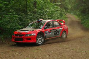 George Plsek / Danny Persein Mitsubishi Lancer WRC on SS18, Otterkill III.