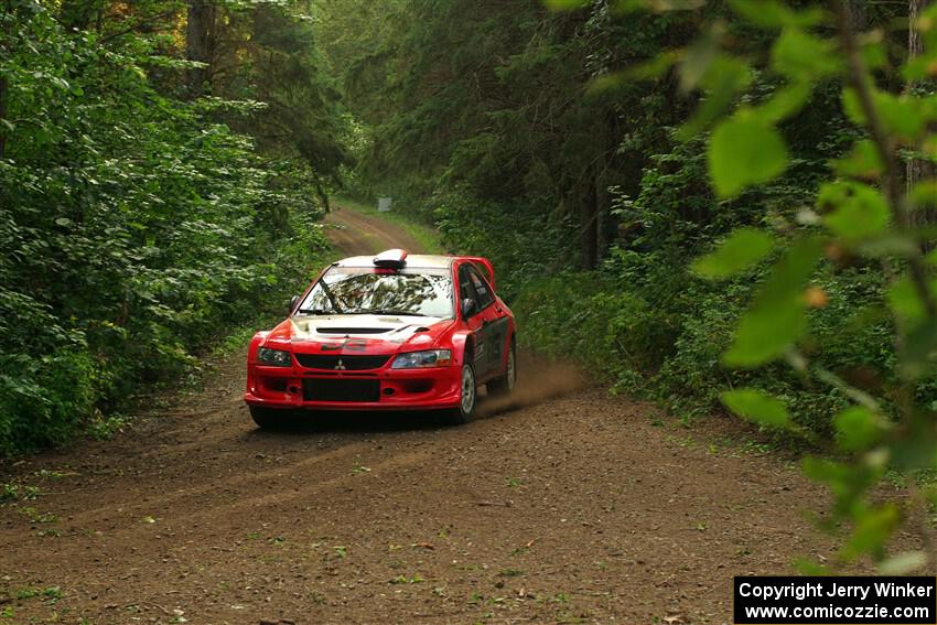 George Plsek / Danny Persein Mitsubishi Lancer WRC on SS18, Otterkill III.