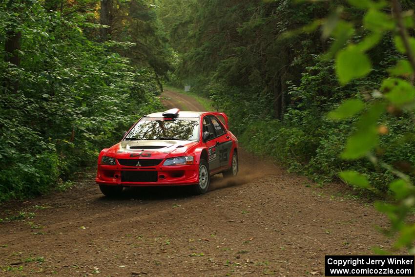 George Plsek / Danny Persein Mitsubishi Lancer WRC on SS18, Otterkill III.