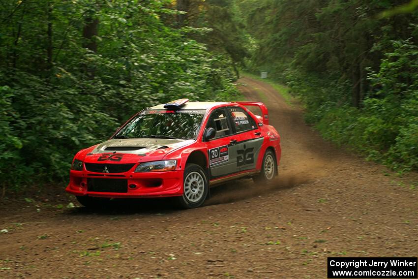 George Plsek / Danny Persein Mitsubishi Lancer WRC on SS18, Otterkill III.