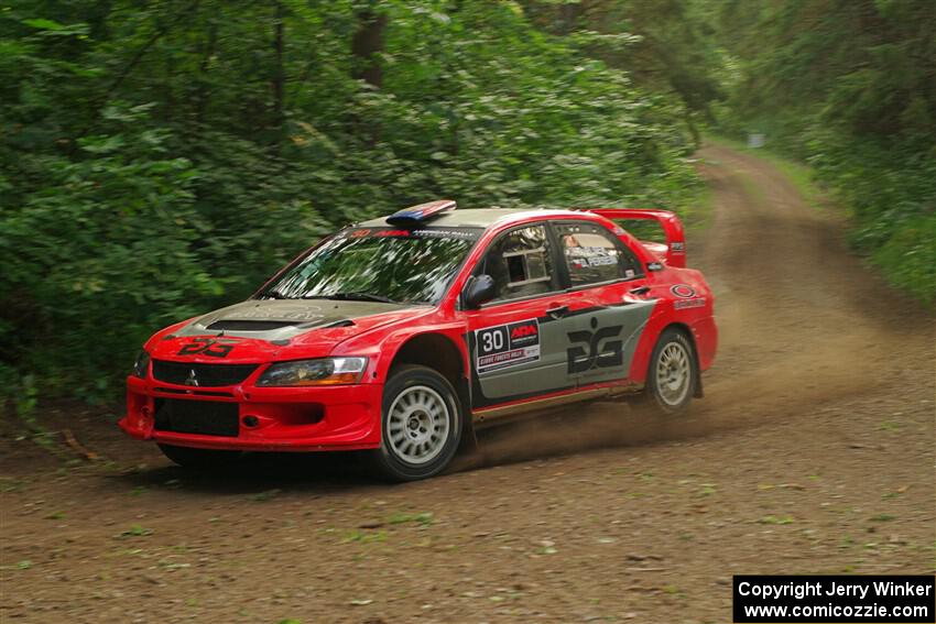 George Plsek / Danny Persein Mitsubishi Lancer WRC on SS18, Otterkill III.