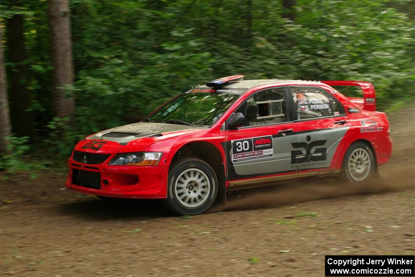 George Plsek / Danny Persein Mitsubishi Lancer WRC on SS18, Otterkill III.