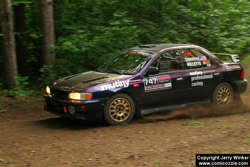 Andy Didorosi / Jamie Willetts Subaru Impreza on SS18, Otterkill III.