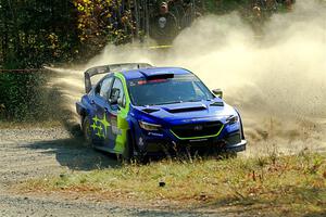 Travis Pastrana / Rhianon Gelsomino Subaru WRX ARA24 on SS1, Al's Playground I.