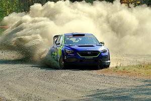 Travis Pastrana / Rhianon Gelsomino Subaru WRX ARA24 on SS1, Al's Playground I.