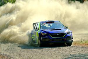 Travis Pastrana / Rhianon Gelsomino Subaru WRX ARA24 on SS1, Al's Playground I.