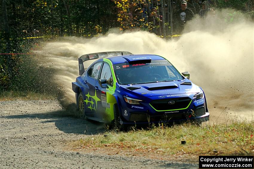 Travis Pastrana / Rhianon Gelsomino Subaru WRX ARA24 on SS1, Al's Playground I.