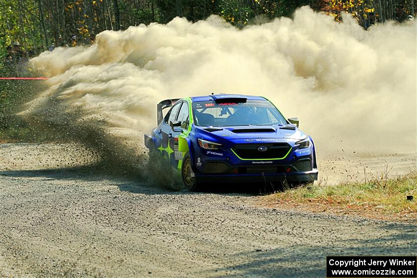 Travis Pastrana / Rhianon Gelsomino Subaru WRX ARA24 on SS1, Al's Playground I.