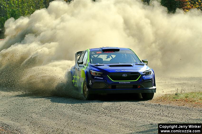 Travis Pastrana / Rhianon Gelsomino Subaru WRX ARA24 on SS1, Al's Playground I.