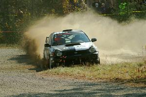 John Farrow / Michael Farrow Subaru WRX on SS1, Al's Playground I.