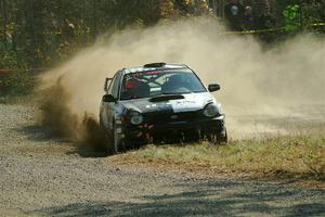 John Farrow / Michael Farrow Subaru WRX on SS1, Al's Playground I.