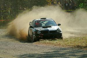 John Farrow / Michael Farrow Subaru WRX on SS1, Al's Playground I.