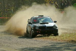 John Farrow / Michael Farrow Subaru WRX on SS1, Al's Playground I.