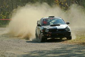 John Farrow / Michael Farrow Subaru WRX on SS1, Al's Playground I.