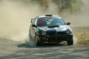 John Farrow / Michael Farrow Subaru WRX on SS1, Al's Playground I.