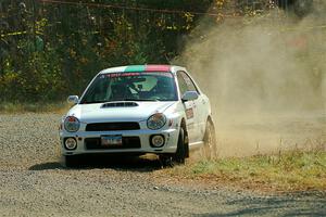 Ivo Draganov / Vladimir Yanev Subaru WRX Wagon on SS1, Al's Playground I.