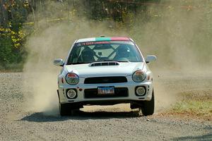 Ivo Draganov / Vladimir Yanev Subaru WRX Wagon on SS1, Al's Playground I.