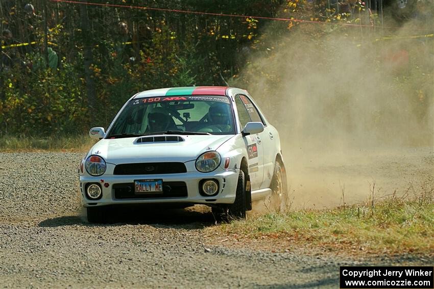 Ivo Draganov / Vladimir Yanev Subaru WRX Wagon on SS1, Al's Playground I.