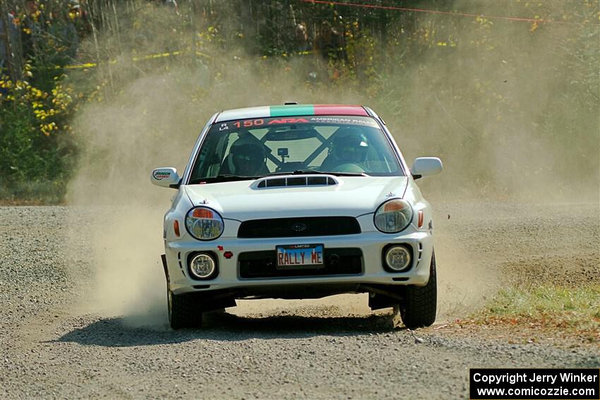 Ivo Draganov / Vladimir Yanev Subaru WRX Wagon on SS1, Al's Playground I.