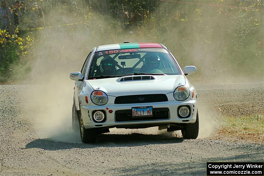 Ivo Draganov / Vladimir Yanev Subaru WRX Wagon on SS1, Al's Playground I.