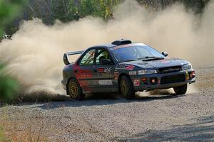 Dylan Gondyke / Zach Stewart Subaru Impreza on SS1, Al's Playground I.