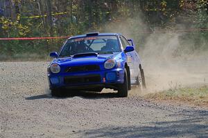 Jimmy Pelizzari / Kate Stevens Subaru WRX on SS1, Al's Playground I.