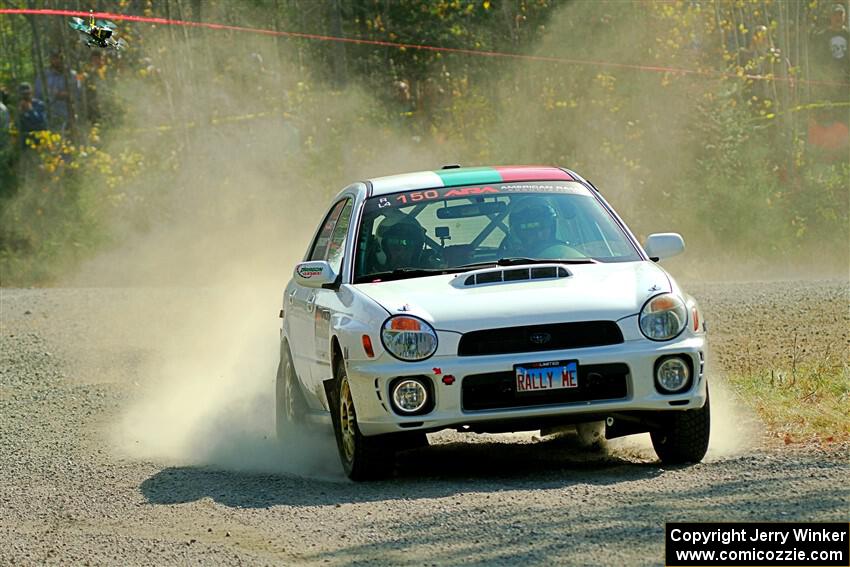 Ivo Draganov / Vladimir Yanev Subaru WRX Wagon on SS1, Al's Playground I.