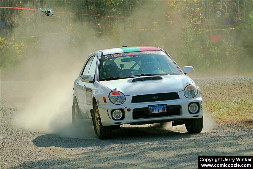 Ivo Draganov / Vladimir Yanev Subaru WRX Wagon on SS1, Al's Playground I.