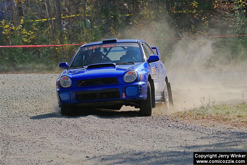 Jimmy Pelizzari / Kate Stevens Subaru WRX on SS1, Al's Playground I.