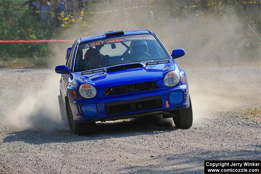 Jimmy Pelizzari / Kate Stevens Subaru WRX on SS1, Al's Playground I.