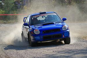 Jimmy Pelizzari / Kate Stevens Subaru WRX on SS1, Al's Playground I.