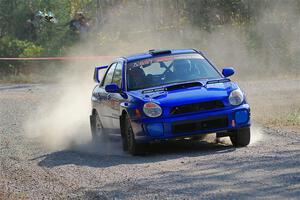 Jimmy Pelizzari / Kate Stevens Subaru WRX on SS1, Al's Playground I.