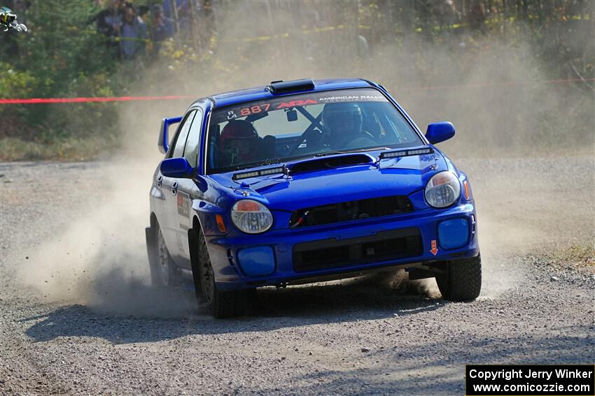 Jimmy Pelizzari / Kate Stevens Subaru WRX on SS1, Al's Playground I.